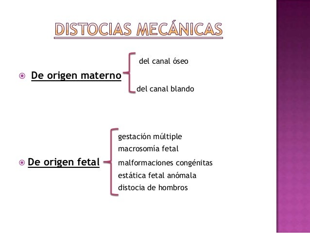 distocias